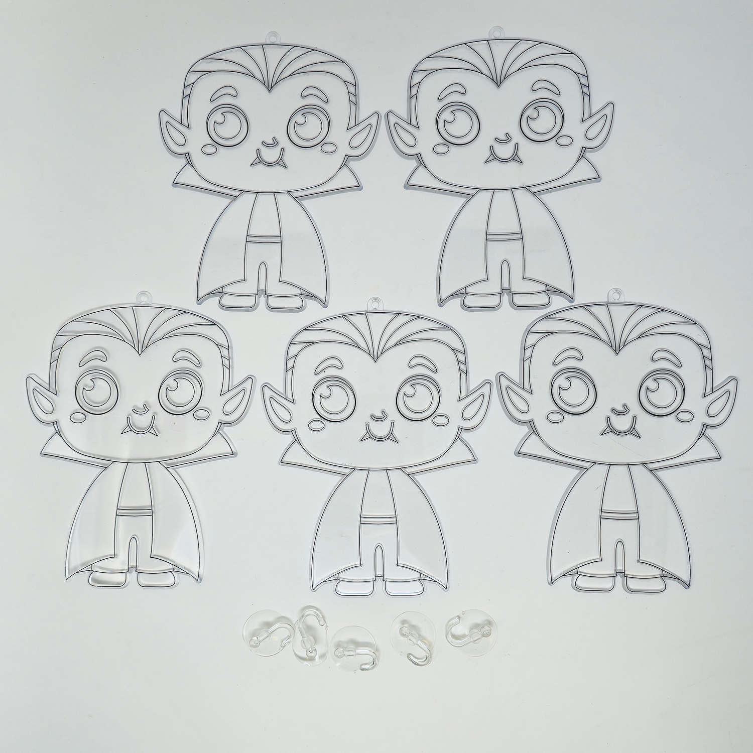 Suncatcher  -  Vampire   -  Pack of 5 with Suction Hooks