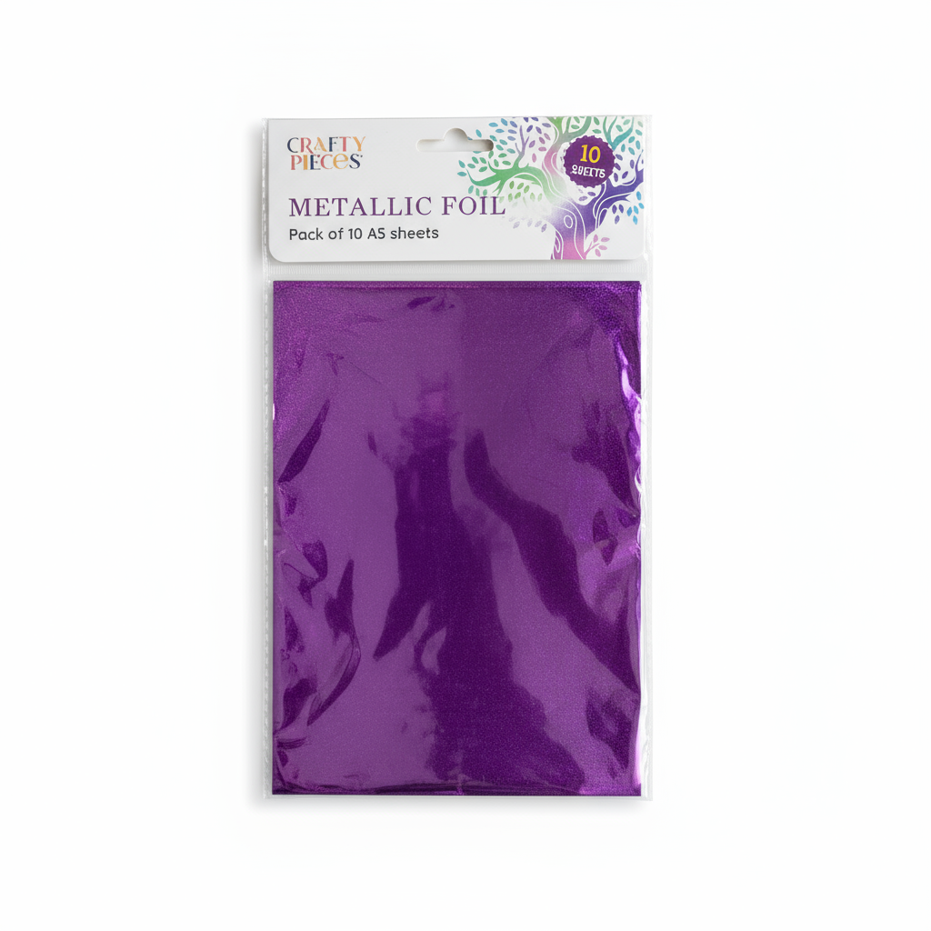 Metallic Foil - Purple - Pack of 10 A5 Sheets