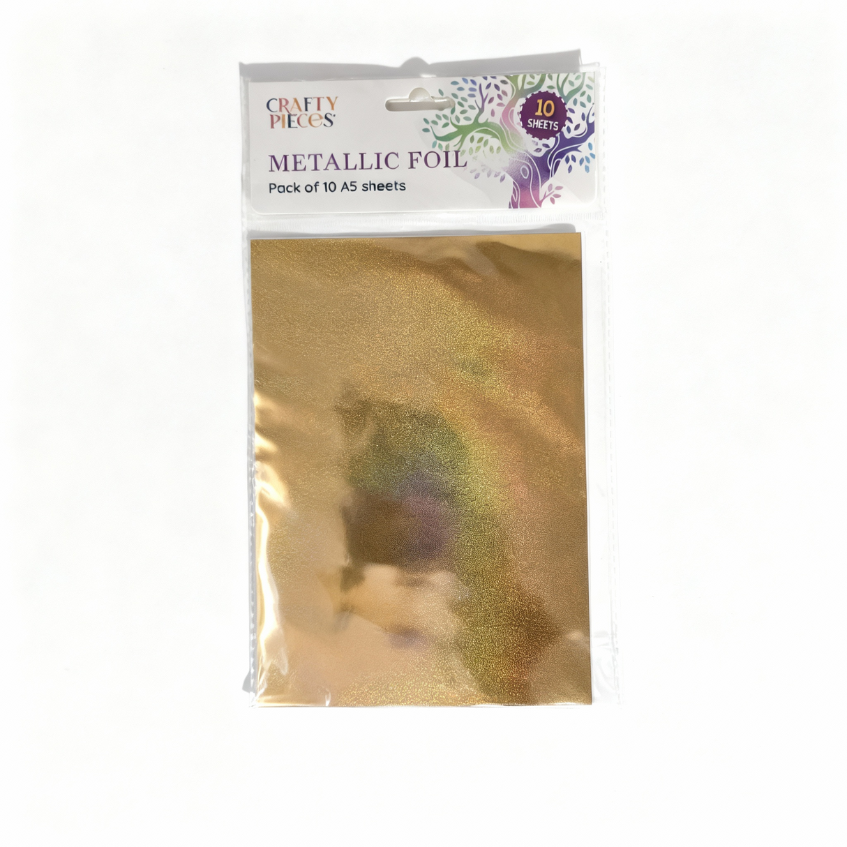 Metallic Foil - Gold - Pack of 10 A5 Sheets