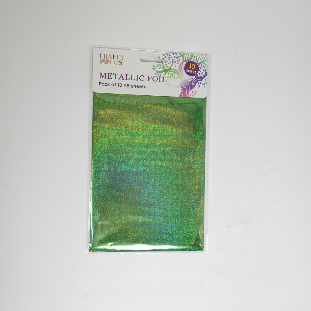 Metallic Foil - Light Green - Pack of 10 A5 Sheets