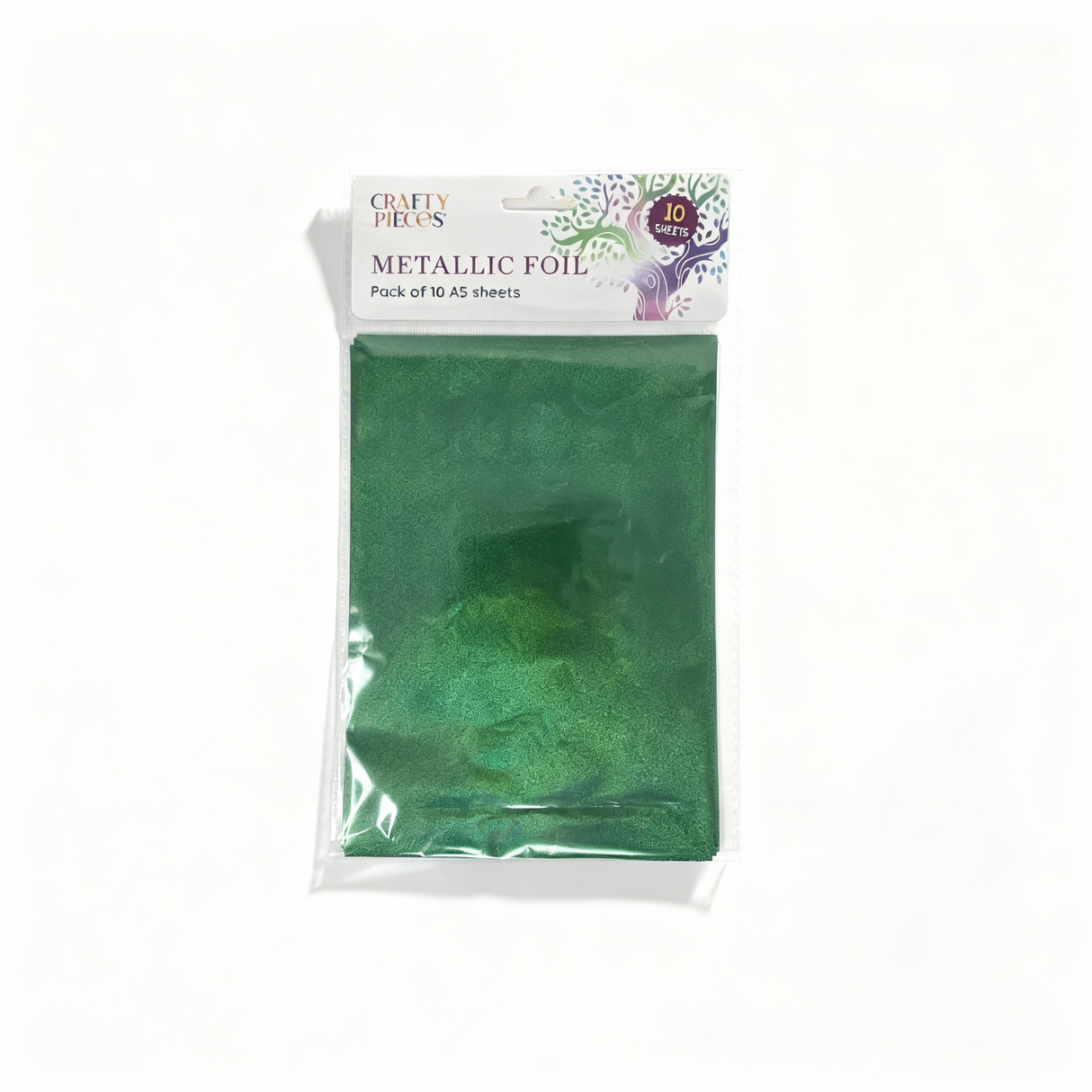 Metallic Foil - Green - Pack of 10 A5 Sheets