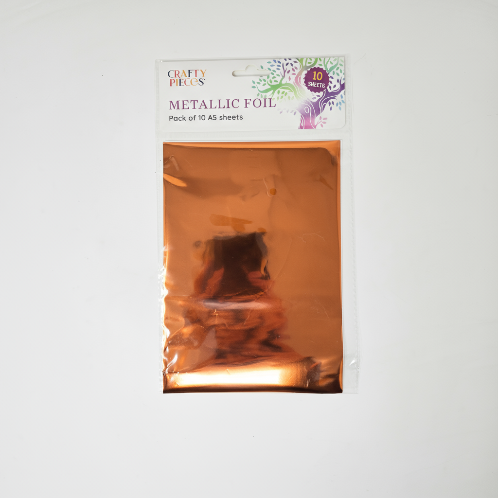 Metallic Foil - Orange - Pack of 10 A5 Sheets