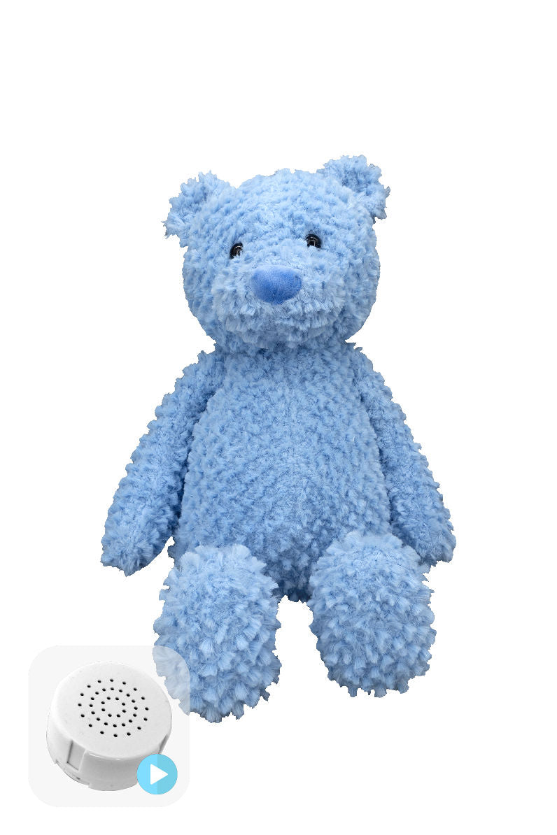 Flopsy Blue Teddy 16" Baby Heartbeat Bear