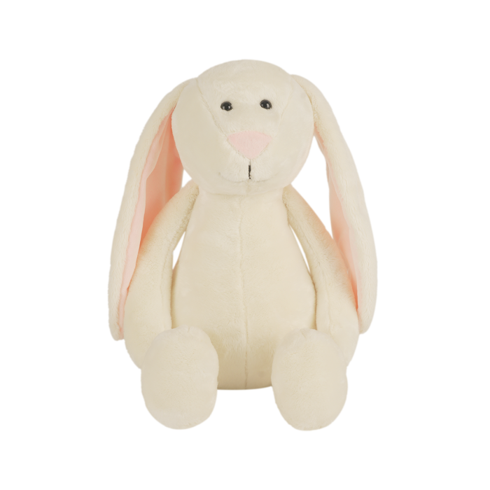 Heartbeat Stuffed Bear Flopsy Cream Bunny (16"")