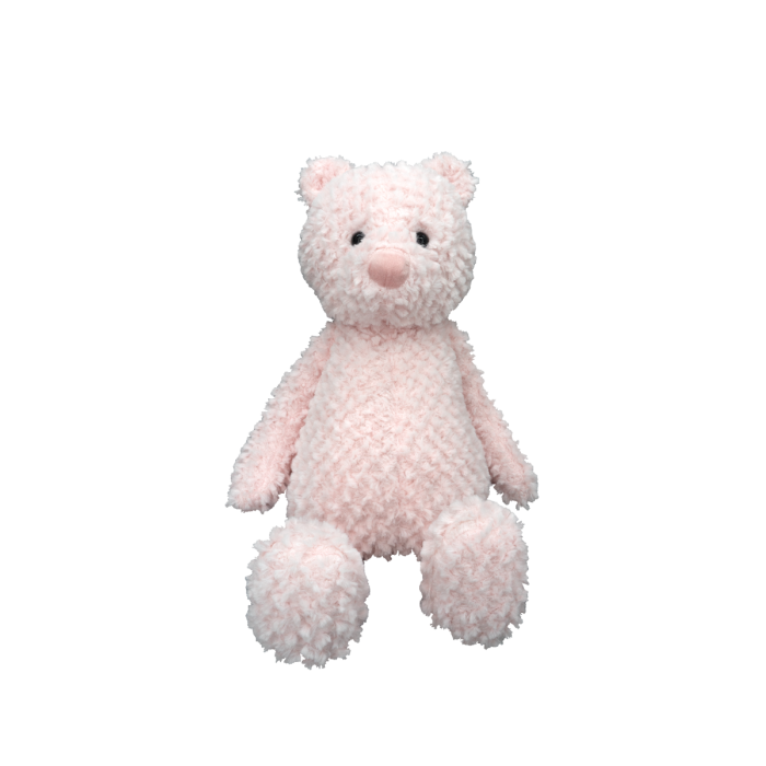 Heartbeat Stuffed Bear Flopsy Pink Teddy (16"")