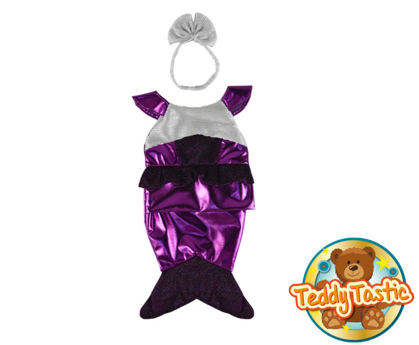 Purple Mermaid Outfit 16"