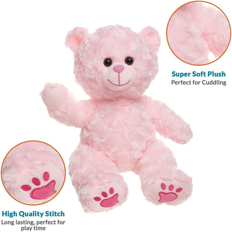 Heartbeat Stuffed Bear - Charm the Pink Bear