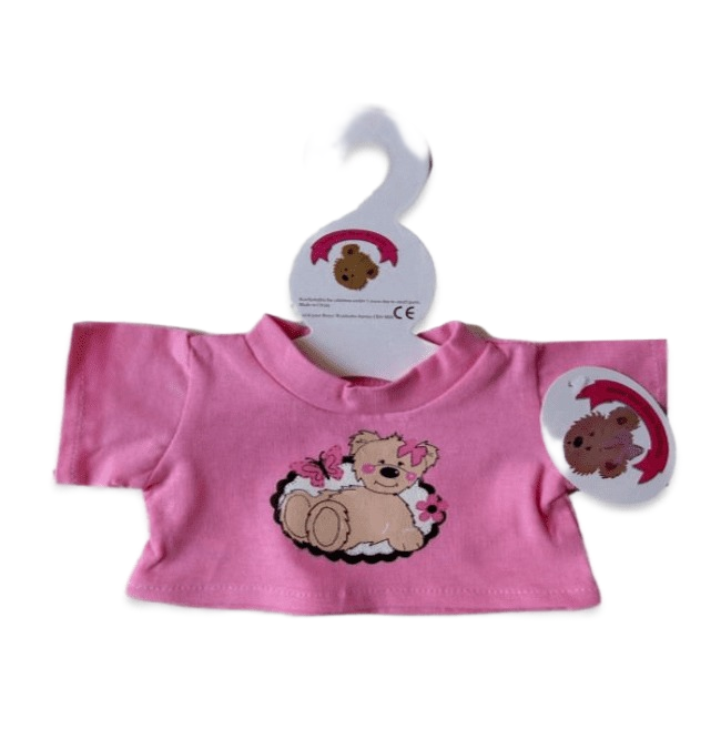 Teddy Bear Clothes - Pink Pretty Bear T-Shirt