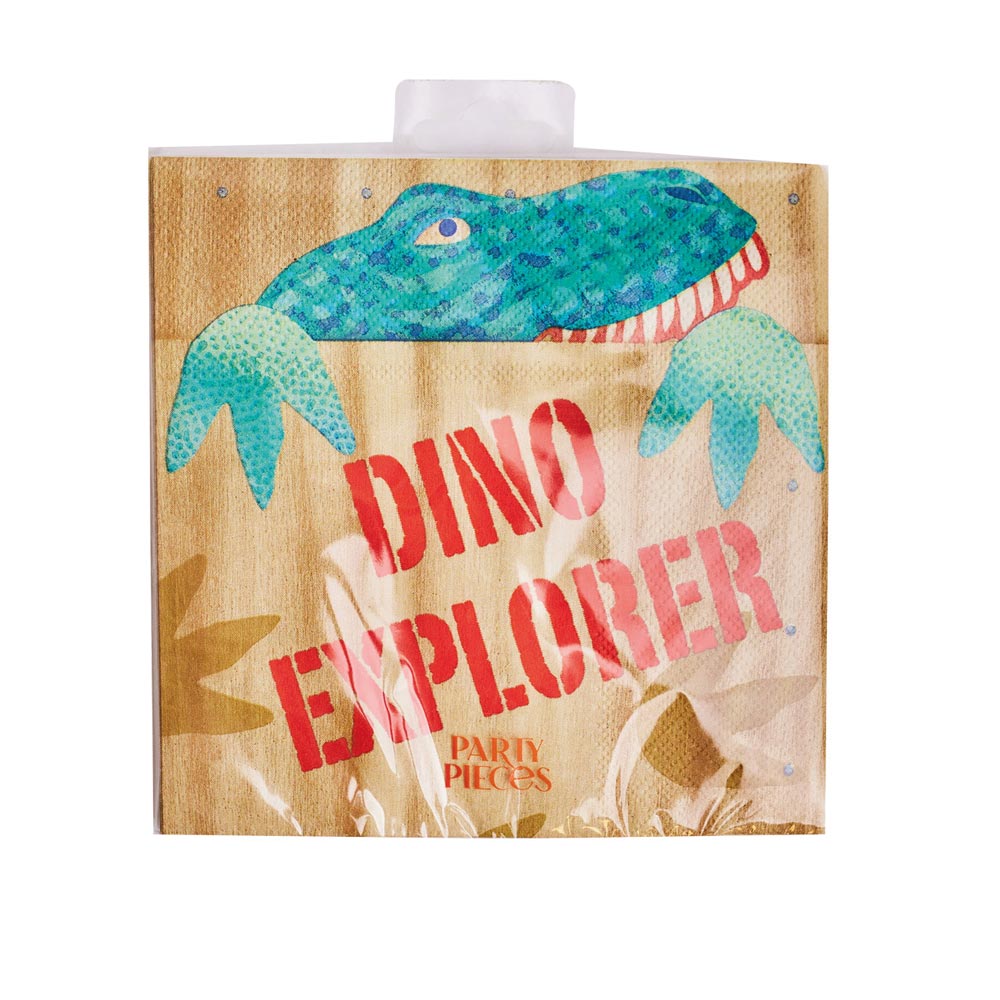 Dino Explorer Paper Party Napkins (x16)