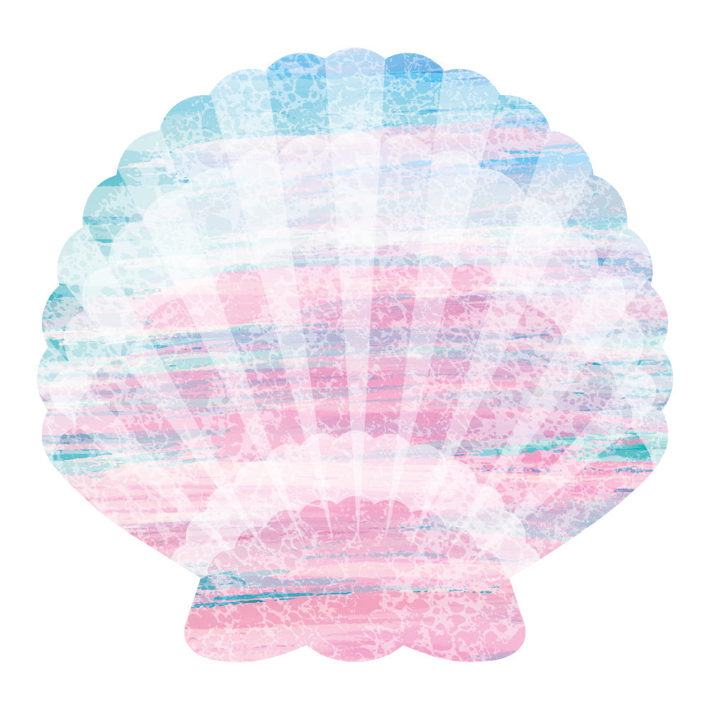 Queen of the Sea Shell Shaped Paper Plates (x8)