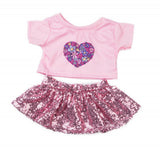 Pink Top & Sequin Skirt