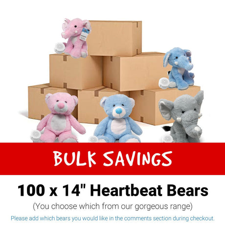 100 x Choose Your Own 14" Heartbeat Bears