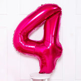 Pink Number Balloons 34"