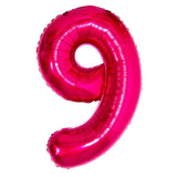Pink Number Balloons 34"
