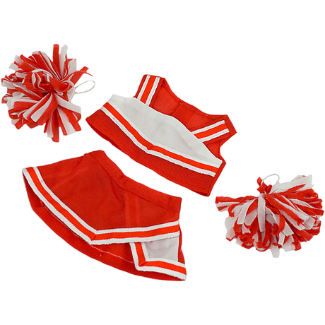 Red Cheerleader 8" Outfit
