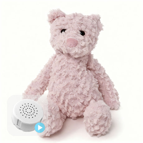 Flopsy Pink Teddy 10" Baby Heartbeat Bear