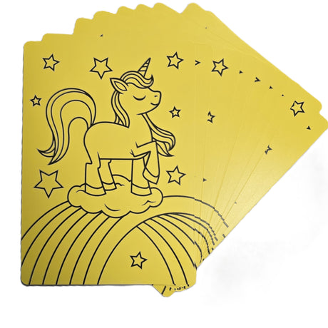 Rainbow Unicorn A4 Sand Art - Pack of 10