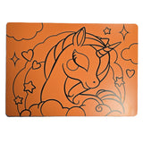 Unicorn Head A4 Sand Art - Pack of 10