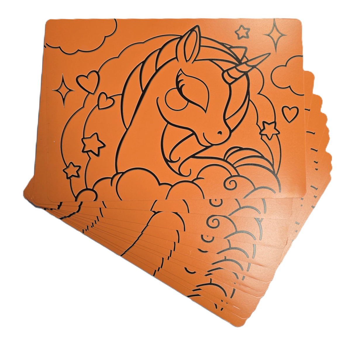 Unicorn Head A4 Sand Art - Pack of 10