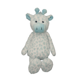 Heartbeat Stuffed Bear Flopsy Giraffe Blue Dots (16"")