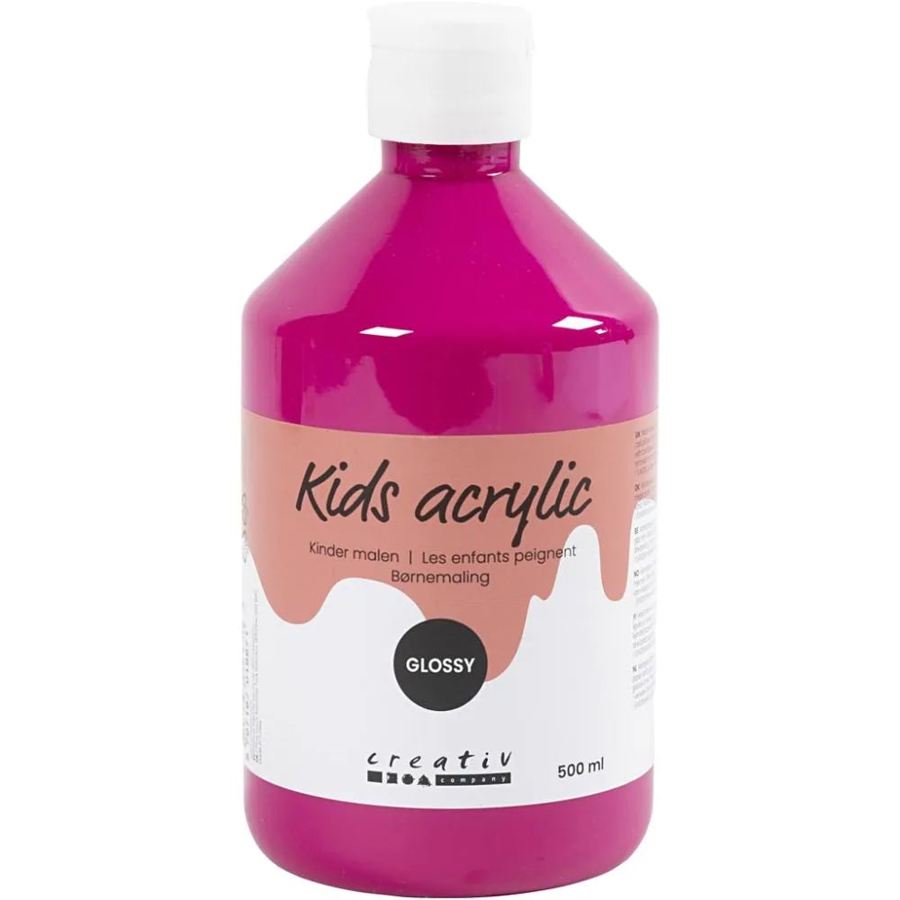 Pink Acrylic Paint (500ml)