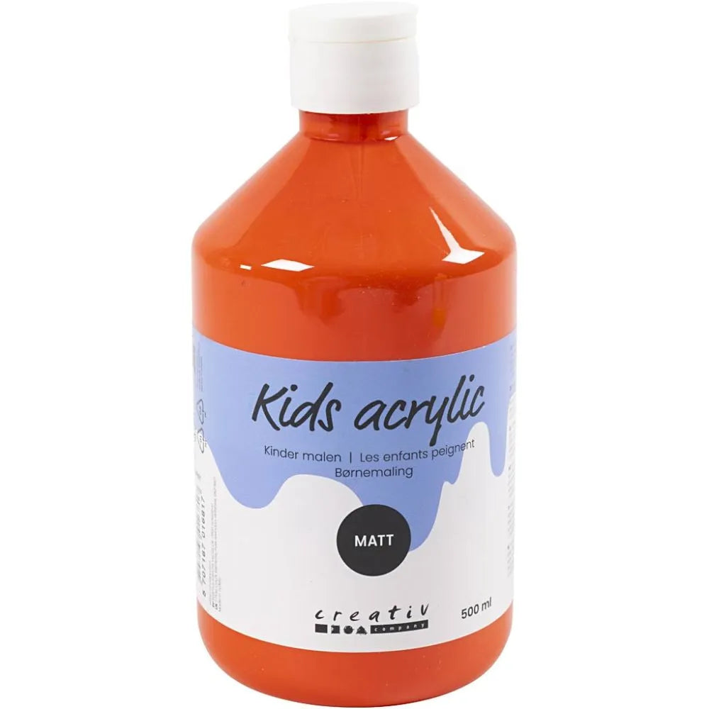 Orange Acrylic Paint (500ml)