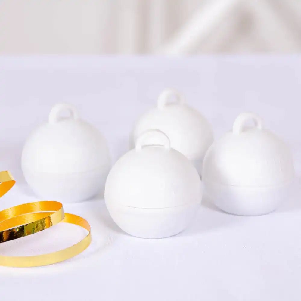 Bubble Balloon Weights White Pack of 4