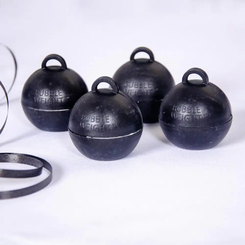 Bubble Balloon Weights Black Pack of 4