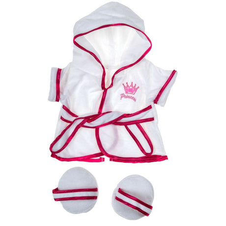 White Princess Bathrobe 16" Outfit