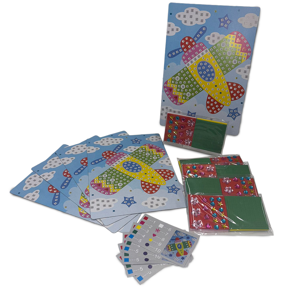 Mosaic Art Aeroplane Pack of 5