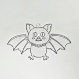 Suncatcher  -  Bat   -   Pack of 5 with Suction Hooks
