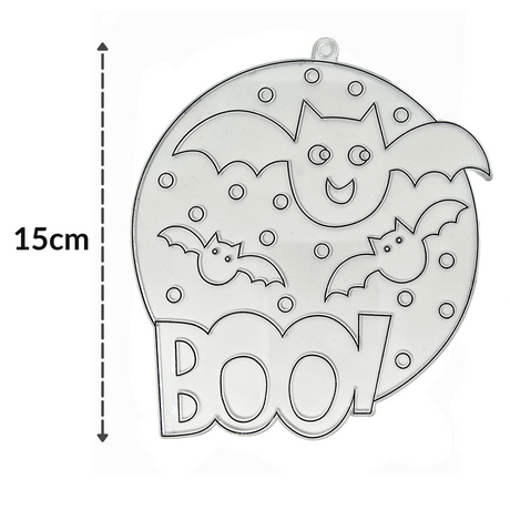 Suncatcher  -  Boo  -  Pack of 5 with Suction Hooks