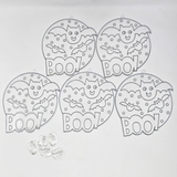 Suncatcher  -  Boo  -  Pack of 5 with Suction Hooks