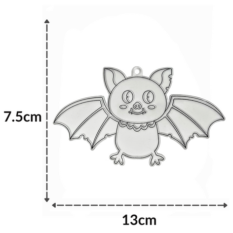 Suncatcher  -  Bat   -   Pack of 5 with Suction Hooks