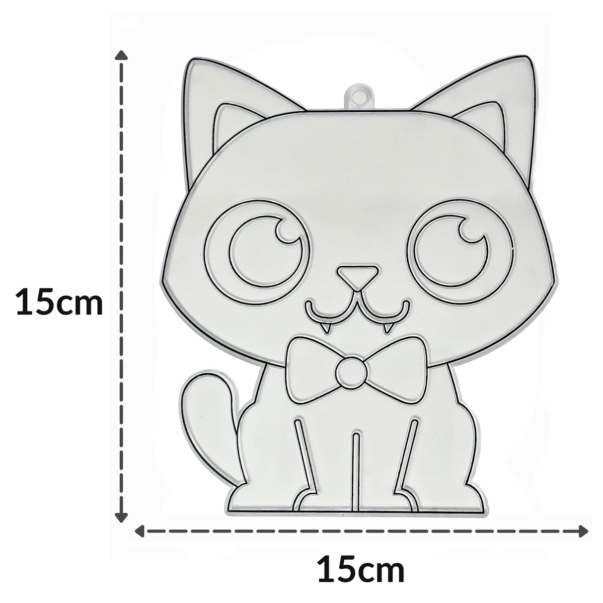 Suncatcher  -  Cat  -  Pack of 5 with Suction Hooks