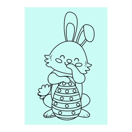 Bunny & Egg - A5 Sand Art - Pack of 10