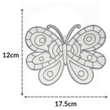 Suncatcher  -  Butterfly  - Pack of 5 with Suction Hooks