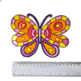 Suncatcher  -  Butterfly  - Pack of 5 with Suction Hooks