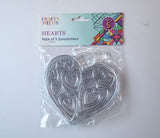 Suncatcher  -   Heart - Pack of 5 with Suction Hooks