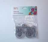Suncatcher  -  Truck   -   Pack of 5 with Suction Hooks