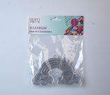 Suncatcher  -  Rainbow   -  Pack of 5 with Suction Hooks