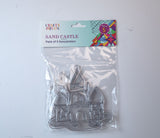 Suncatcher  -   Sand Castle  - Pack of 5 with Suction Hooks