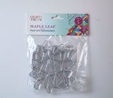 Suncatcher  -  Maple  -   Pack of 5 with Suction Hooks