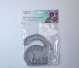Suncatcher  - Dino Brontosaurus  -  Pack of 5 with Suction Hooks
