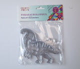 Suncatcher  - Dino Parasaurolophus  -   Pack of 5 with Suction Hooks