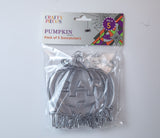 Suncatcher  -  Pumpkin  - Pack of 5 with Suction Hooks