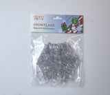 Suncatcher  -   Snowflake  -  Pack of 5 with Suction Hooks