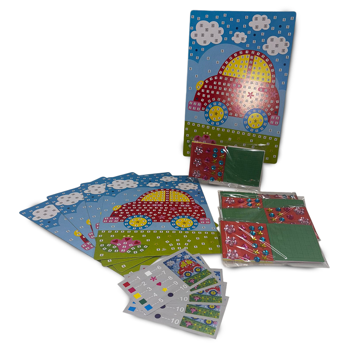 Mosaic Art Car Pack of 5