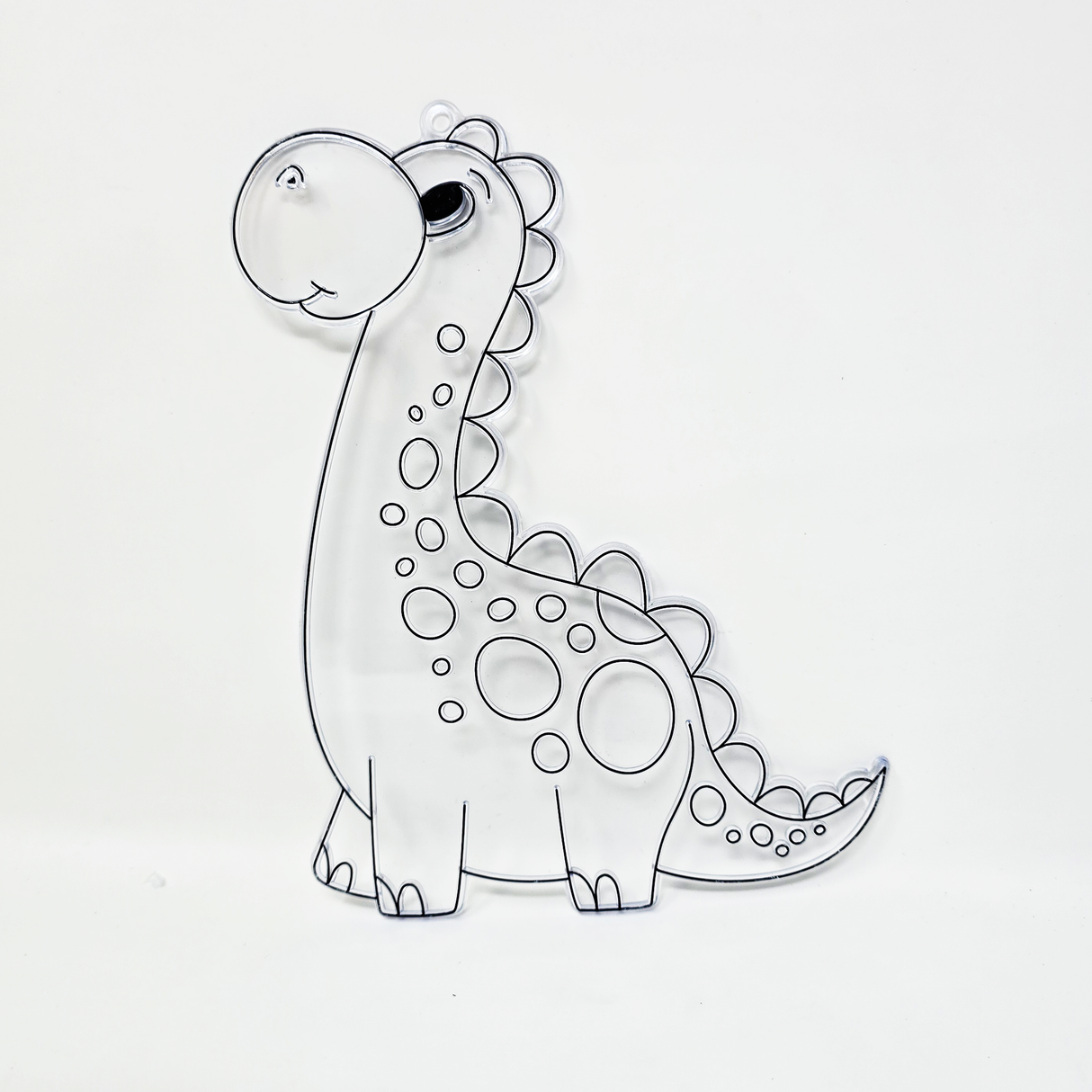 Suncatcher  -  Dino Diplodocus   -  Pack of 5 with Suction Hooks