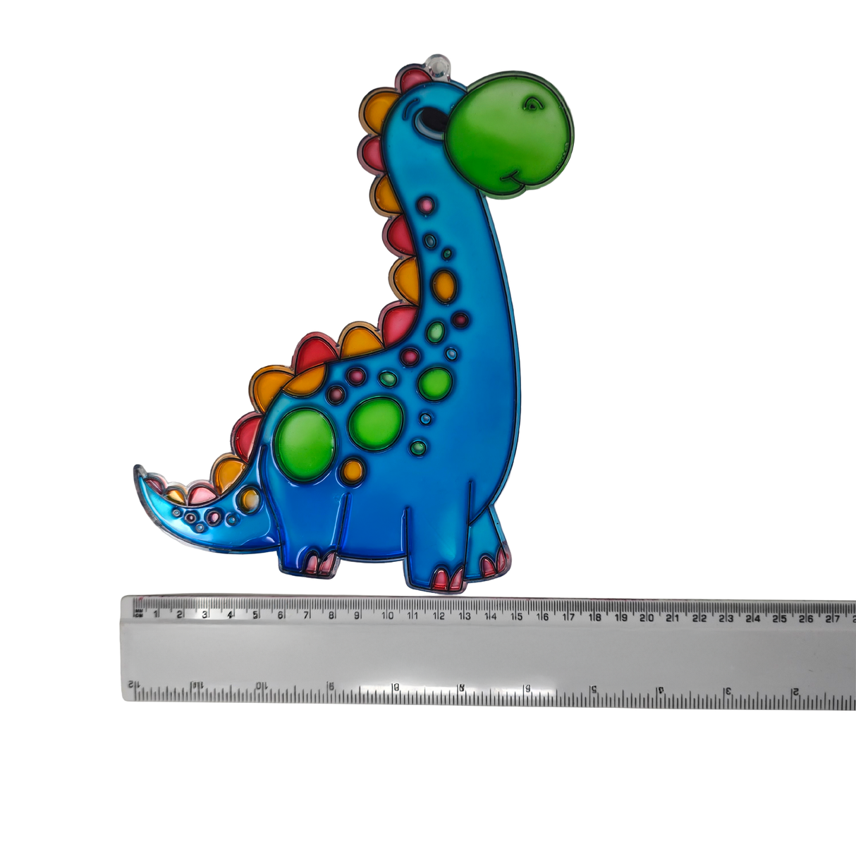 Suncatcher  -  Dino Diplodocus   -  Pack of 5 with Suction Hooks